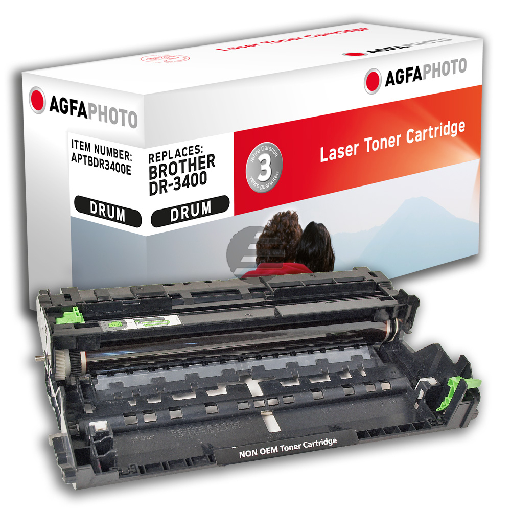 Agfaphoto Fotoleitertrommel schwarz (APTBDR3400E) ersetzt DR-3400 Agfaphoto Fotoleitertrommel schwarz (APTBDR3400E) ersetzt DR-3400