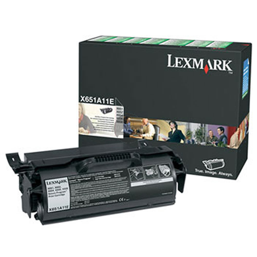 Lexmark Toner-Kartusche Prebate schwarz (X651A11E) Lexmark Toner-Kartusche Prebate schwarz (X651A11E)