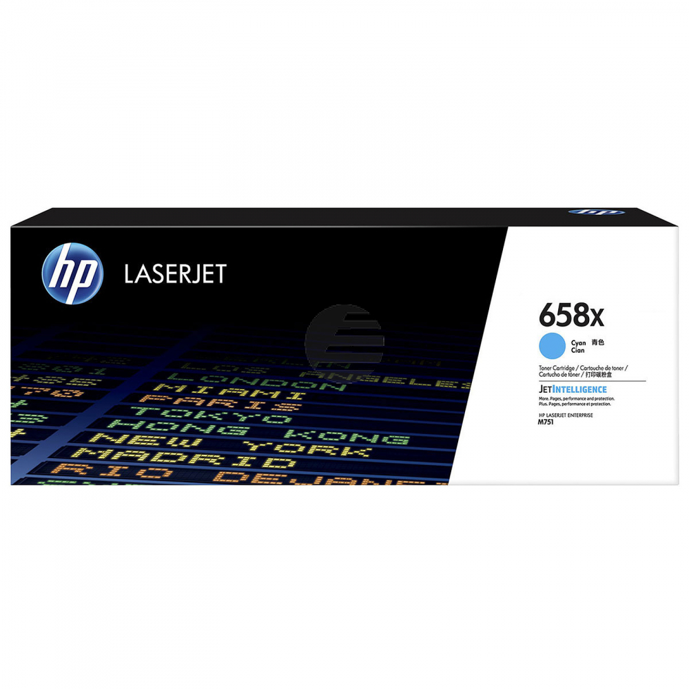 HP Toner-Kit Contract cyan HC (W2001XC, 658X) HP Toner-Kit Contract cyan HC (W2001XC, 658X)