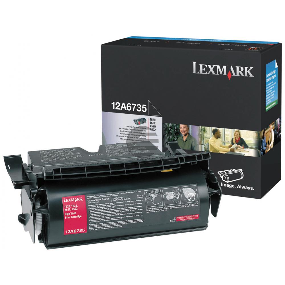 Lexmark Toner-Kartusche schwarz HC (12A6735)