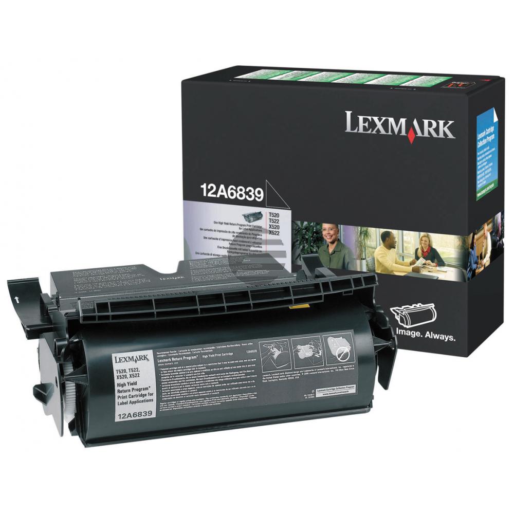 Lexmark Toner-Kartusche Prebate speziell für Etiketten schwarz (12A6839)
