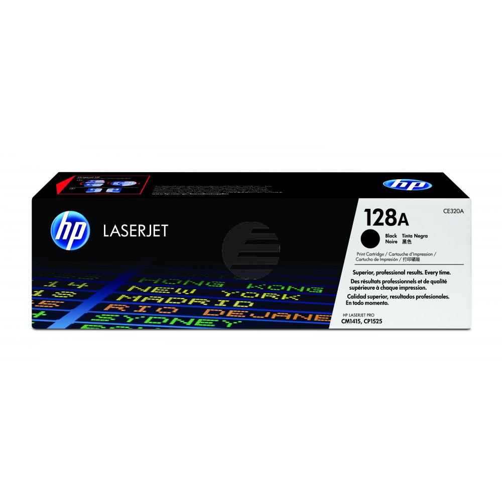 HP Toner-Kartusche schwarz (CE320A, 128A) HP Toner-Kartusche schwarz (CE320A, 128A)