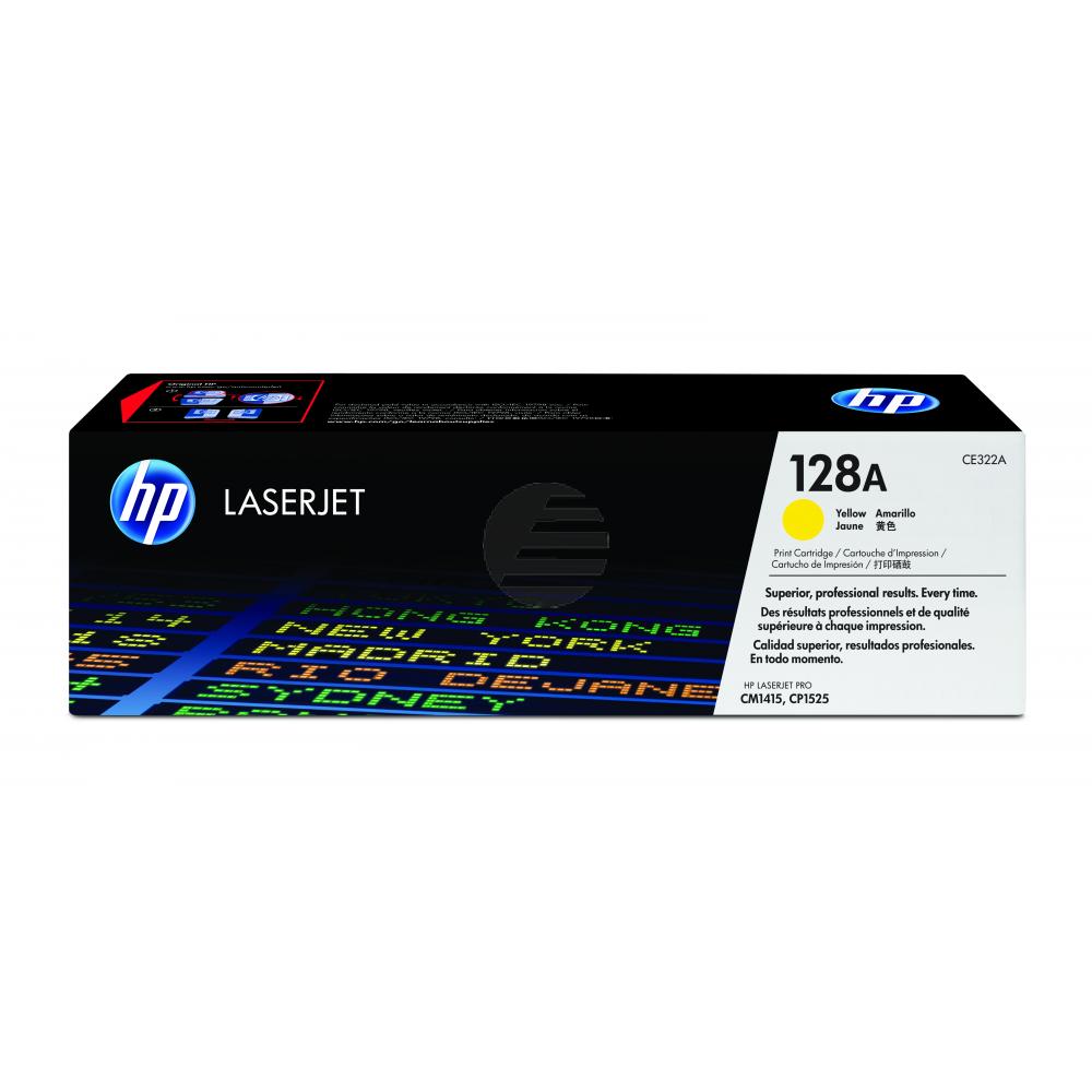 HP Toner-Kartusche gelb (CE322A, 128A) HP Toner-Kartusche gelb (CE322A, 128A)
