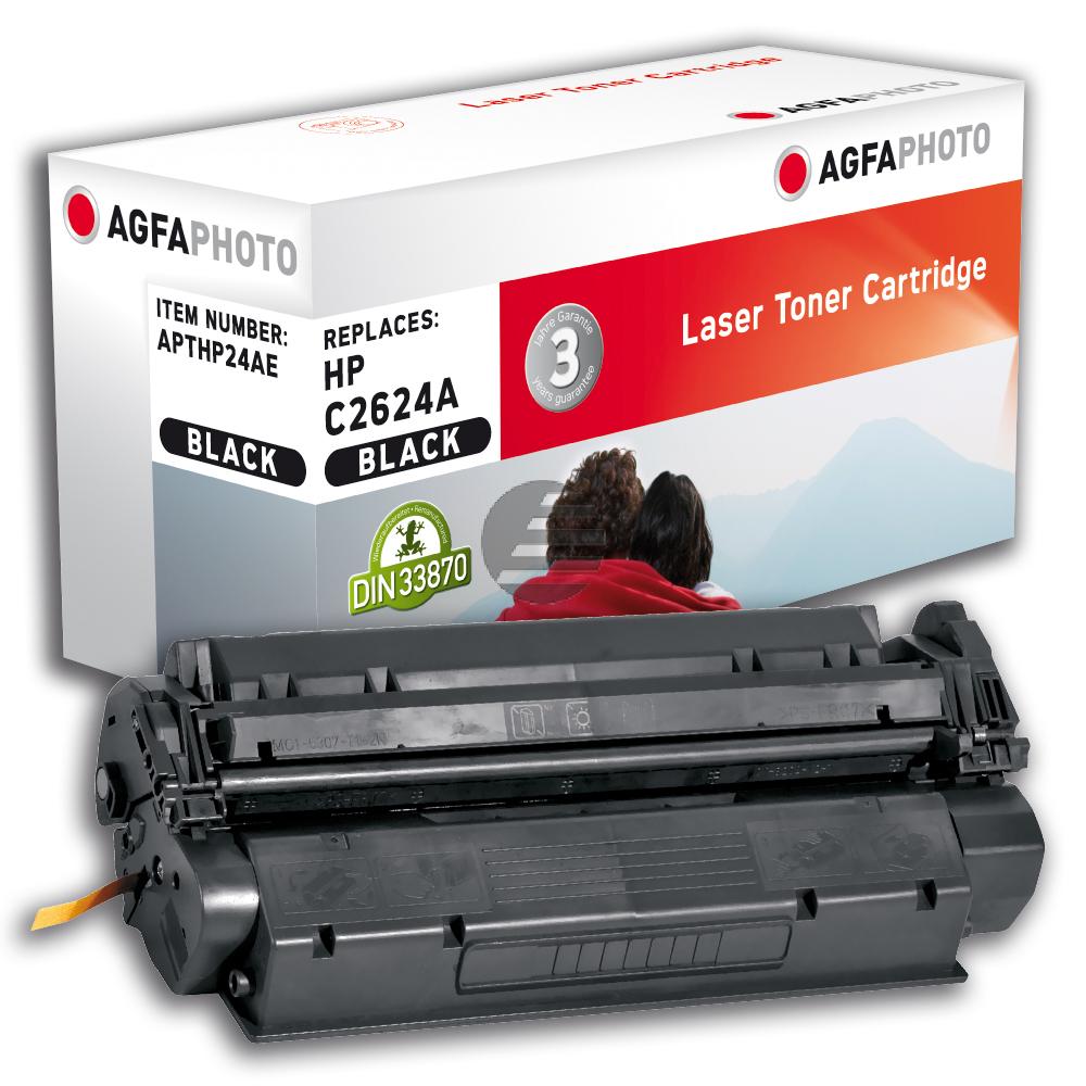 Agfaphoto Toner-Kartusche schwarz (APTHP24AE) ersetzt 24A Agfaphoto Toner-Kartusche schwarz (APTHP24AE) ersetzt 24A