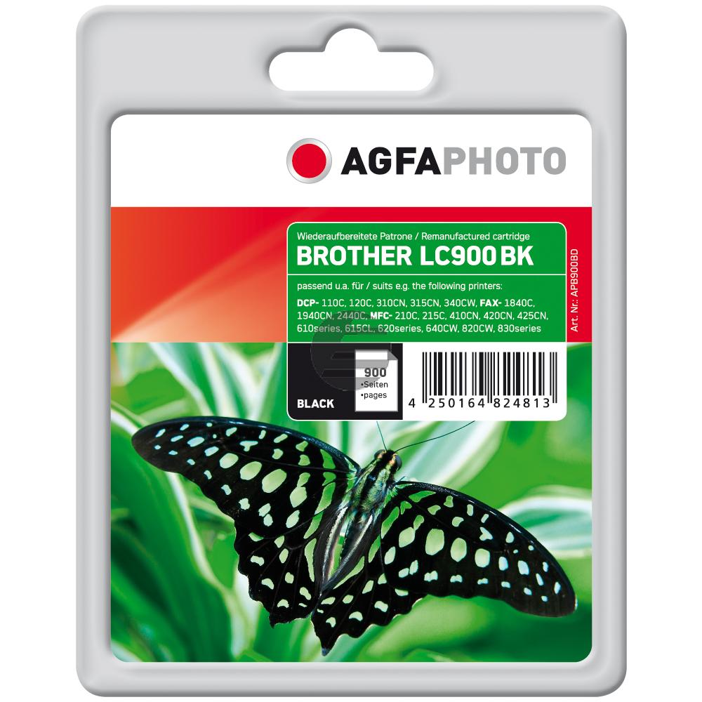 Agfaphoto Tintenpatrone schwarz (APB900BD) ersetzt LC-900BK