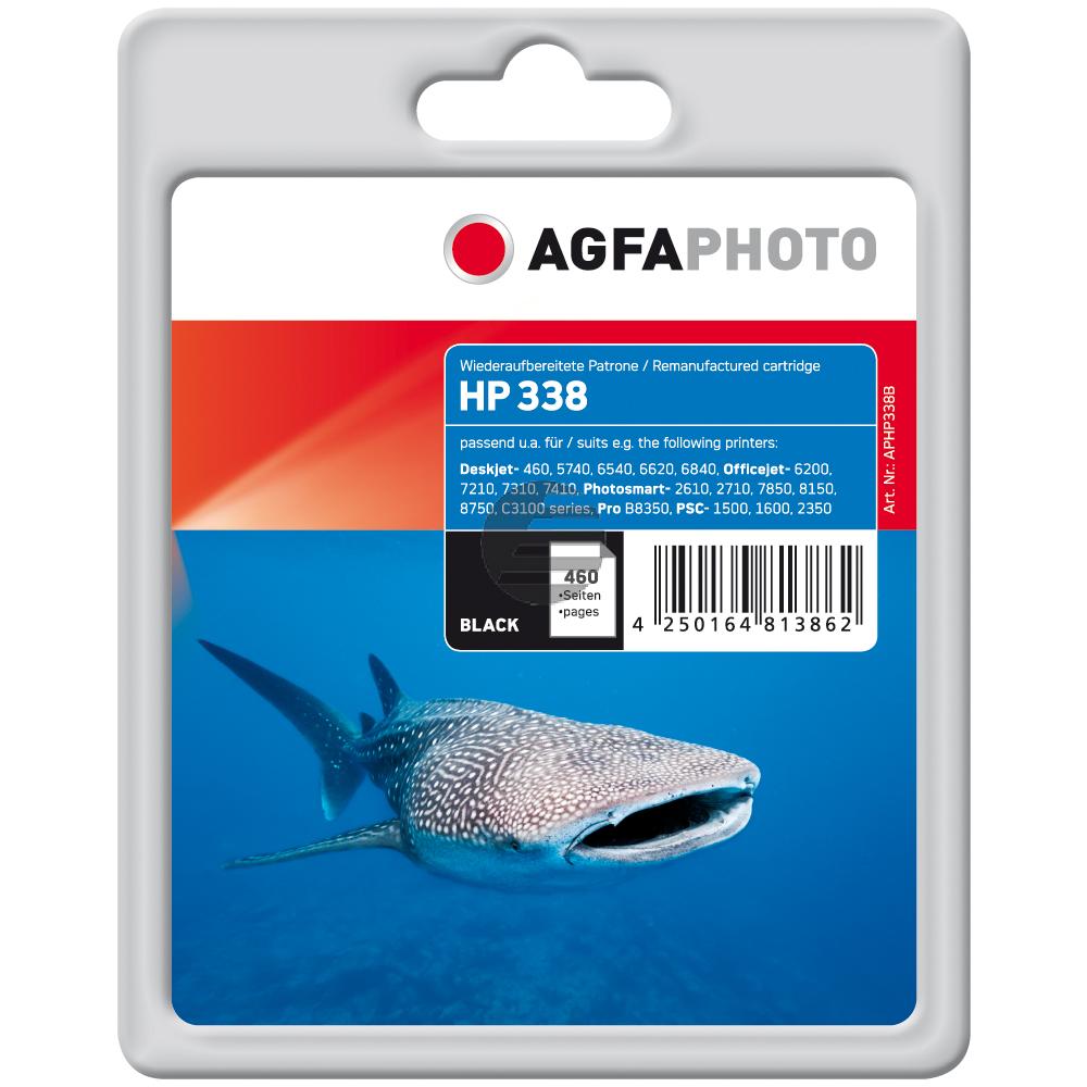 Agfaphoto Tintendruckkopf schwarz (APHP338B) ersetzt C8765EE / 338 Agfaphoto Tintendruckkopf schwarz (APHP338B) ersetzt C8765EE / 338