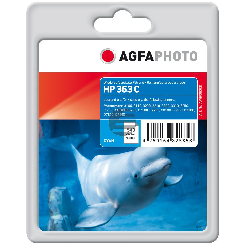 Agfaphoto Tintenpatrone cyan (APHP363CD) ersetzt C8771EE / 363 Agfaphoto Tintenpatrone cyan (APHP363CD) ersetzt C8771EE / 363