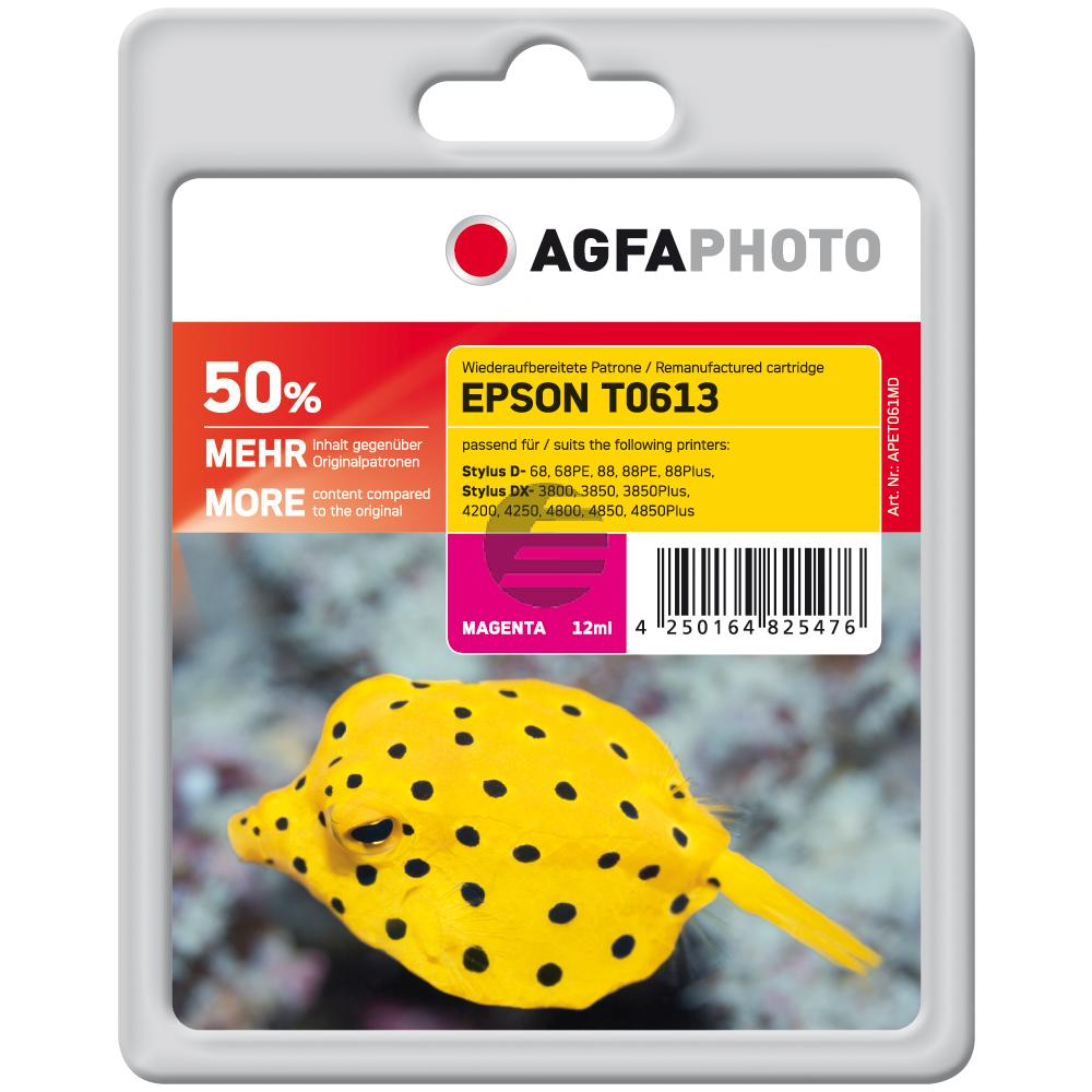Agfaphoto Tintenpatrone magenta (APET061MD) ersetzt C13T06134010 / T0613 Agfaphoto Tintenpatrone magenta (APET061MD) ersetzt C13T06134010 / T0613