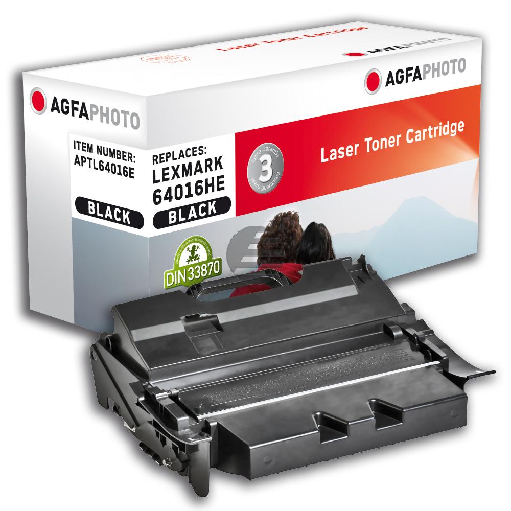 Agfaphoto Toner-Kartusche schwarz HC (APTL64016E) ersetzt 64035HA Agfaphoto Toner-Kartusche schwarz HC (APTL64016E) ersetzt 64035HA