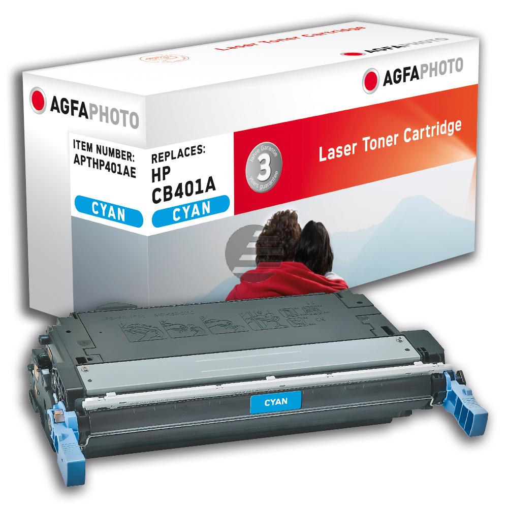 Agfaphoto Toner-Kartusche cyan (APTHP401AE) ersetzt CB401A / 642A Agfaphoto Toner-Kartusche cyan (APTHP401AE) ersetzt CB401A / 642A