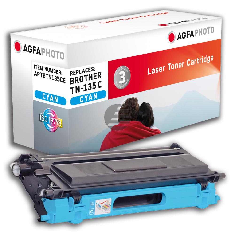 Agfaphoto Toner-Kit cyan HC (APTBTN135CE) ersetzt TN-135C Agfaphoto Toner-Kit cyan HC (APTBTN135CE) ersetzt TN-135C