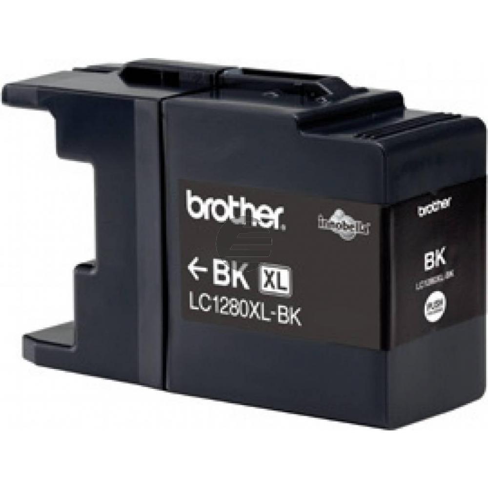 Brother Tintenpatrone Blister schwarz 2-Pack HC (LC-1280XLBKBP2DR)