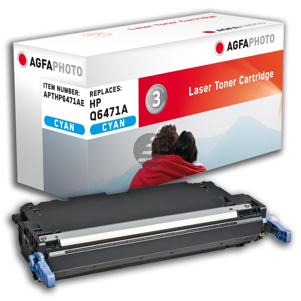 Agfaphoto Toner-Kartusche cyan (APTHP6471AE) ersetzt Q6471A / 502A Agfaphoto Toner-Kartusche cyan (APTHP6471AE) ersetzt Q6471A / 502A