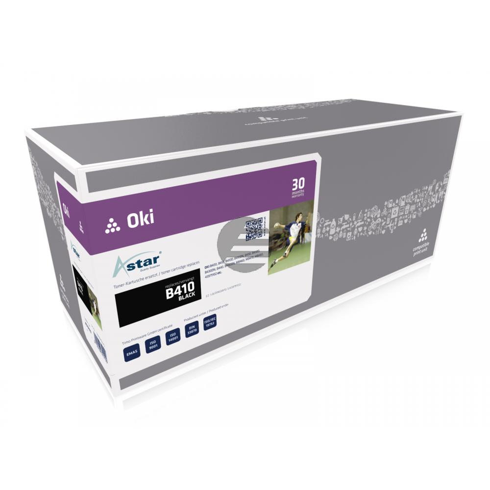 Astar Toner-Kit schwarz (AS10102) ersetzt 43979102 Astar Toner-Kit schwarz (AS10102) ersetzt 43979102