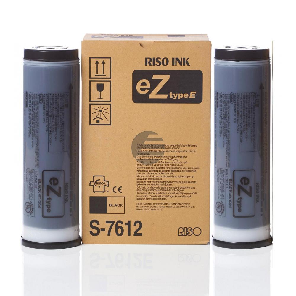 Riso Tintenpatrone 2 x schwarz 2-Pack (S-7612E)