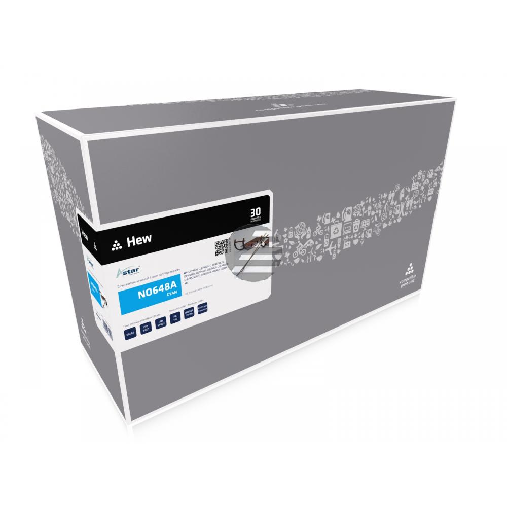 Astar Toner-Kartusche cyan (AS14402) ersetzt CE261A / 648A Astar Toner-Kartusche cyan (AS14402) ersetzt CE261A / 648A