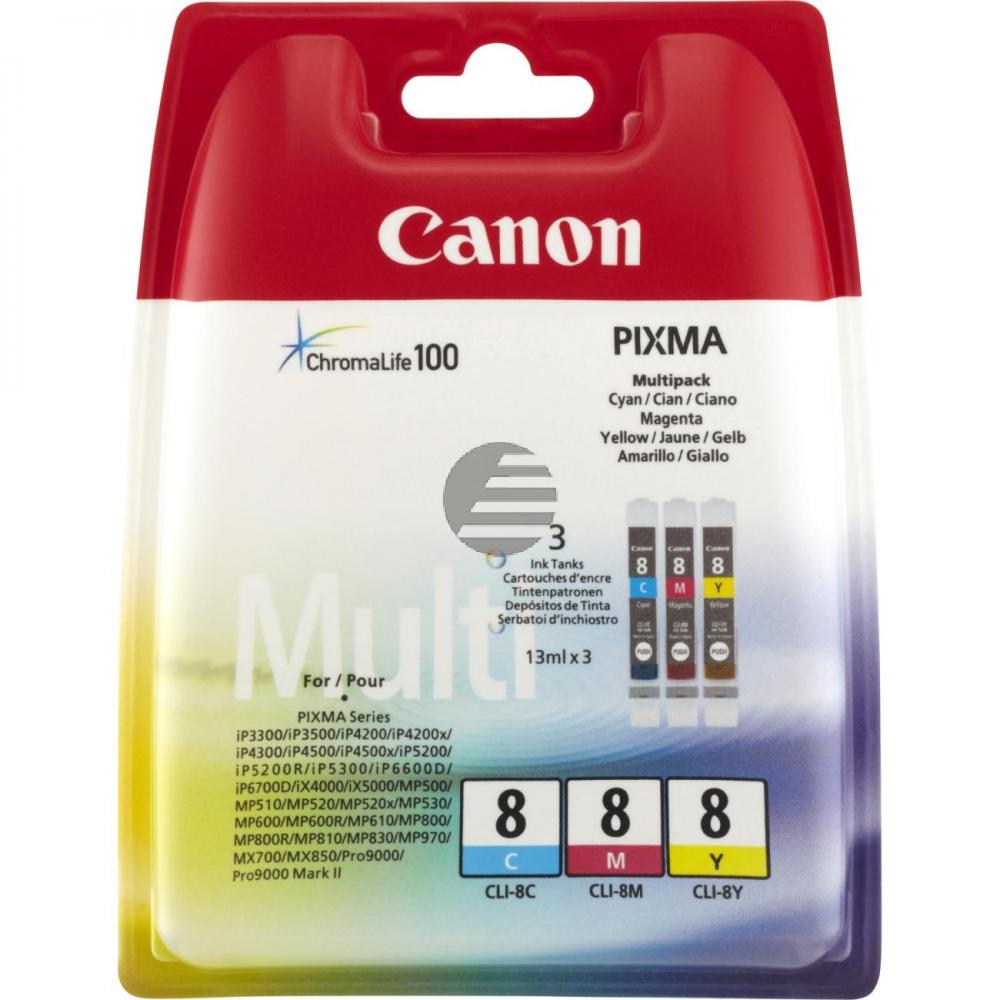 Canon Tintenpatrone gelb cyan magenta (0621B036, CLI-8C CLI-8M CLI-8Y) Canon Tintenpatrone gelb cyan magenta (0621B036, CLI-8C CLI-8M CLI-8Y)