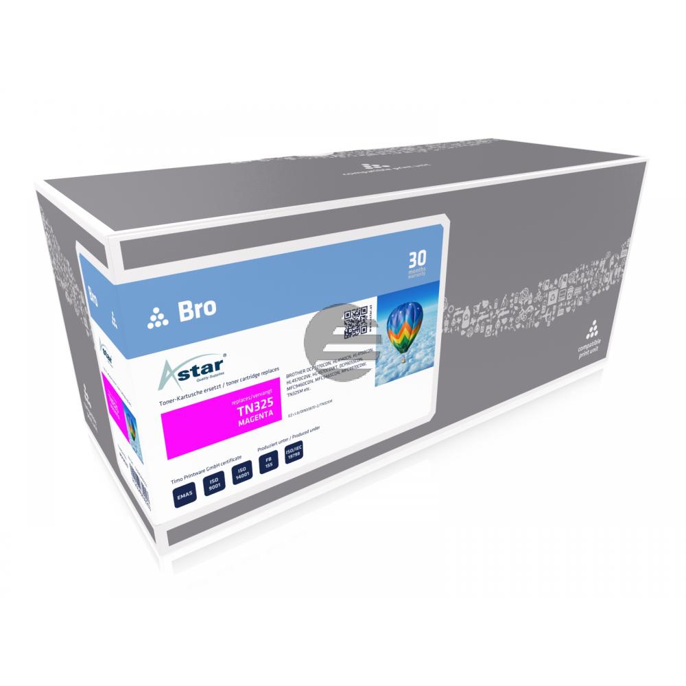 Astar Toner-Kit magenta HC (AS12523) ersetzt TN-325M Astar Toner-Kit magenta HC (AS12523) ersetzt TN-325M