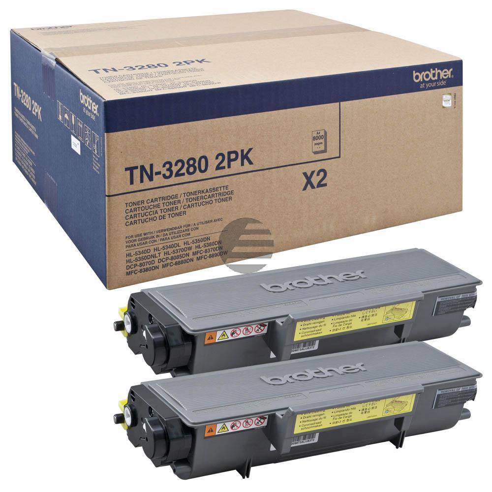 Brother Toner-Kit 2 x schwarz HC (TN-3280TWIN) Brother Toner-Kit 2 x schwarz HC (TN-3280TWIN)