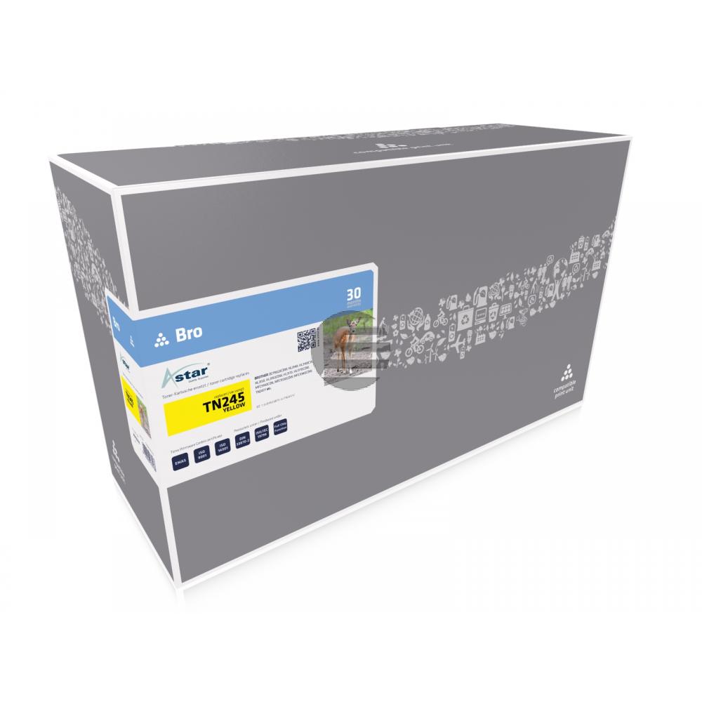 Astar Toner-Kit gelb HC (AS13314) ersetzt TN-245Y Astar Toner-Kit gelb HC (AS13314) ersetzt TN-245Y