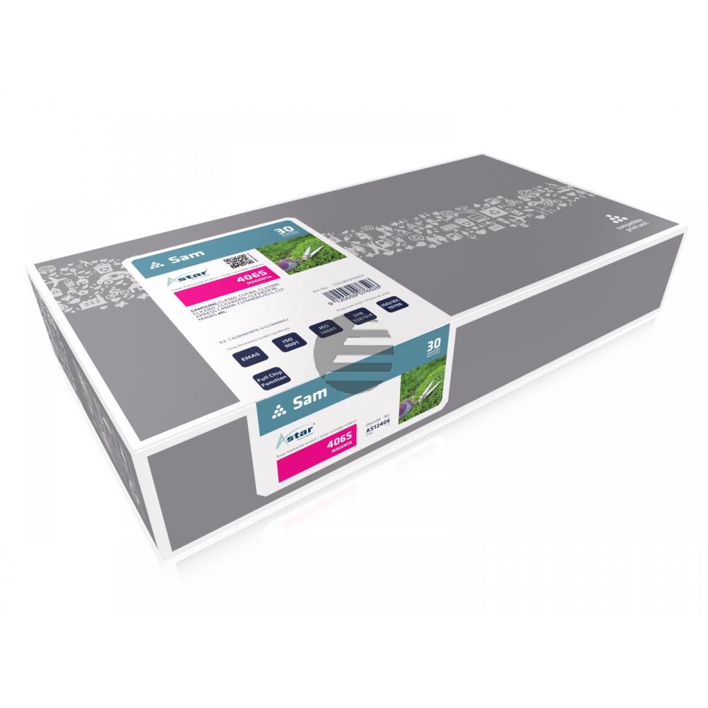 Astar Toner-Kit magenta (AS12406) ersetzt CLT-M406S / M406 Astar Toner-Kit magenta (AS12406) ersetzt CLT-M406S / M406