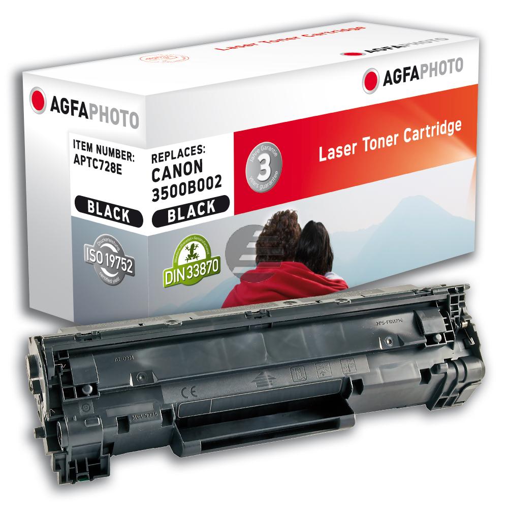 Agfaphoto Toner-Kartusche schwarz (APTC728E) ersetzt 3500B002 / 728 Agfaphoto Toner-Kartusche schwarz (APTC728E) ersetzt 3500B002 / 728