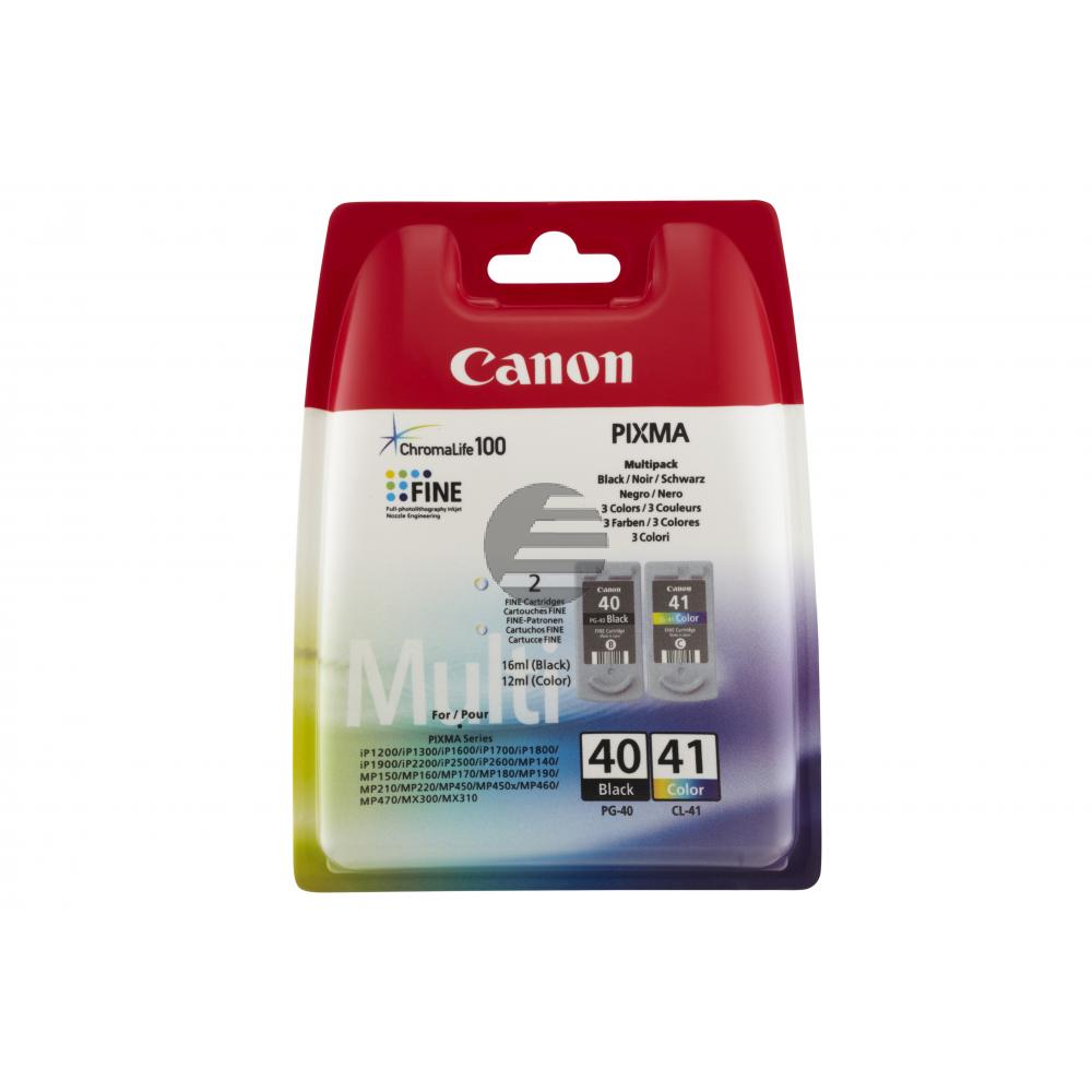 Canon Tintendruckkopf cyan/gelb/magenta schwarz (0615B051, CL-41 PG-40) Canon Tintendruckkopf cyan/gelb/magenta schwarz (0615B051, CL-41 PG-40)