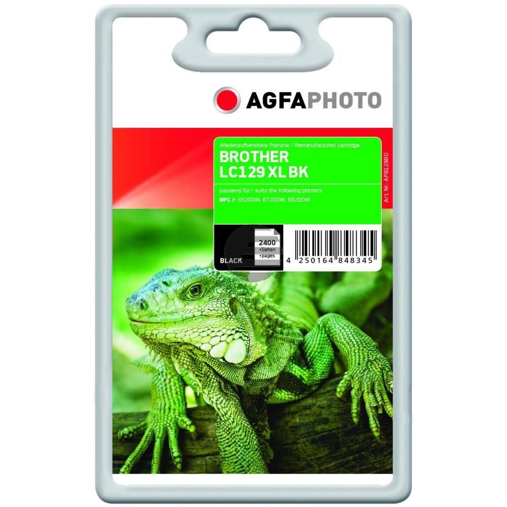 Agfaphoto Tintenpatrone schwarz (APB129BD) ersetzt LC-129XLBK Agfaphoto Tintenpatrone schwarz (APB129BD) ersetzt LC-129XLBK
