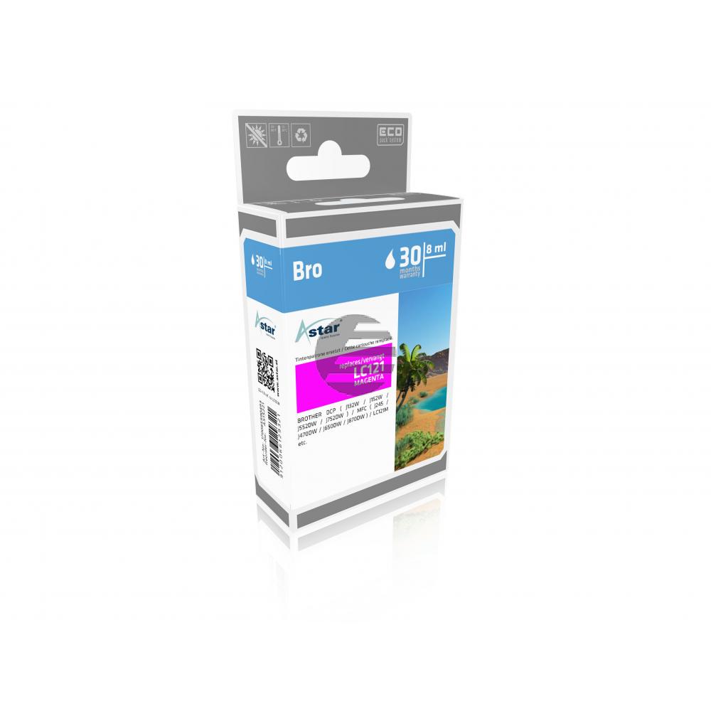 Astar Tintenpatrone magenta (AS15221) ersetzt LC-121M Astar Tintenpatrone magenta (AS15221) ersetzt LC-121M