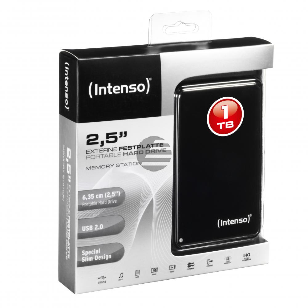 INTENSO 2.5 HDD FESTPLATTE EXTERN 1TB 6002560 USB 2.0 tragbar schwarz INTENSO 2.5 HDD FESTPLATTE EXTERN 1TB 6002560 USB 2.0 tragbar schwarz