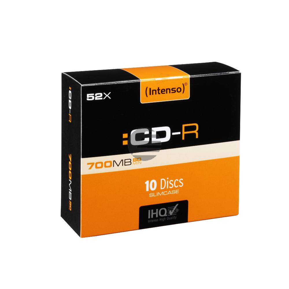 INTENSO CDR80 700MB 52x (10) SC 1001622 Slim Case INTENSO CDR80 700MB 52x (10) SC 1001622 Slim Case