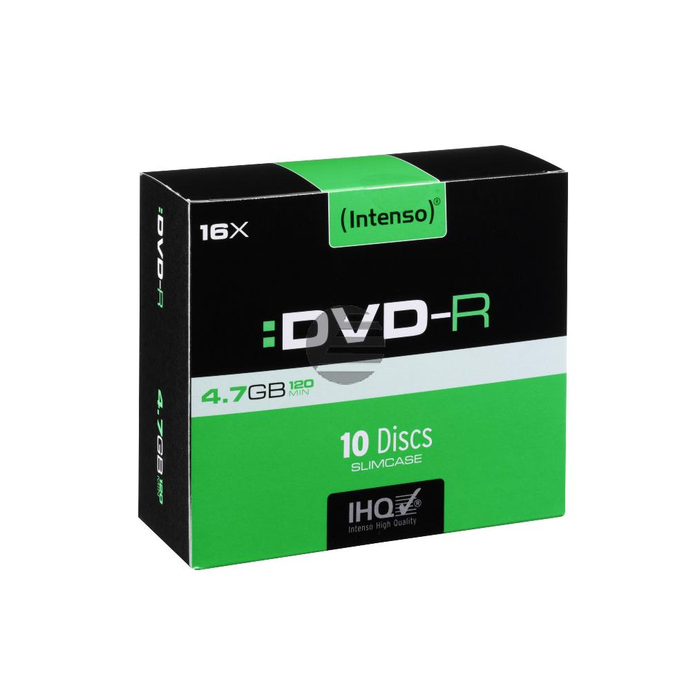 INTENSO DVD-R 4.7GB 16x (10) SC 4101652 Slim Case INTENSO DVD-R 4.7GB 16x (10) SC 4101652 Slim Case
