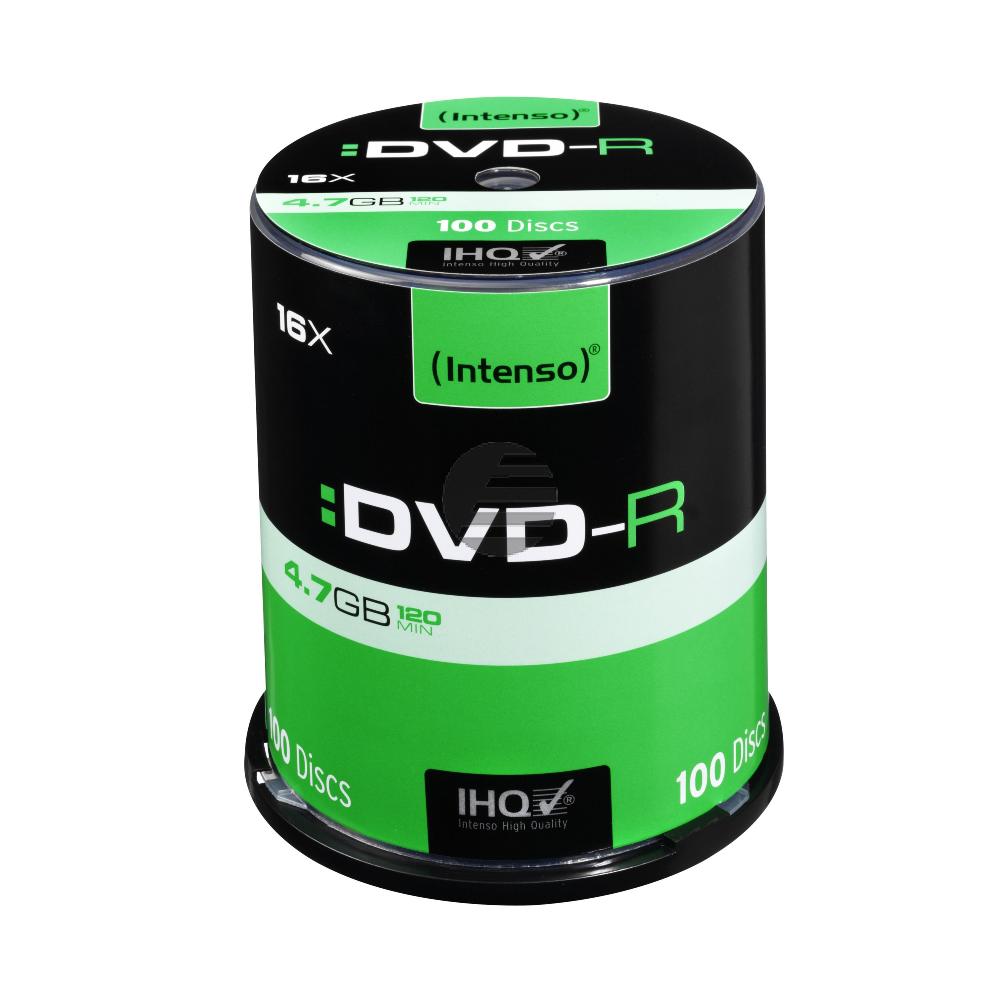 INTENSO DVD-R 4.7GB 16x (100) CB 4101156 Cake Box INTENSO DVD-R 4.7GB 16x (100) CB 4101156 Cake Box