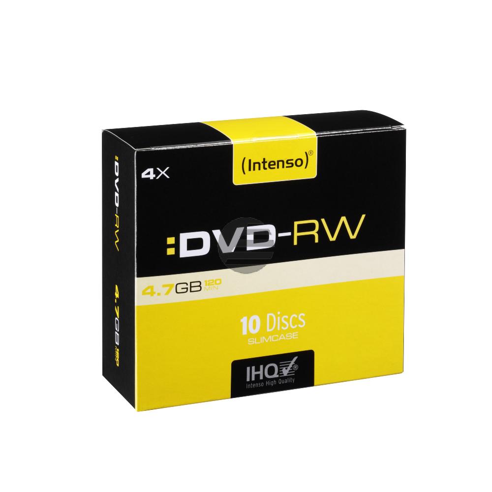 INTENSO DVD-RW 4.7GB 4x (10) SC 4201632 Slim Case wiederbeschreibbar INTENSO DVD-RW 4.7GB 4x (10) SC 4201632 Slim Case wiederbeschreibbar