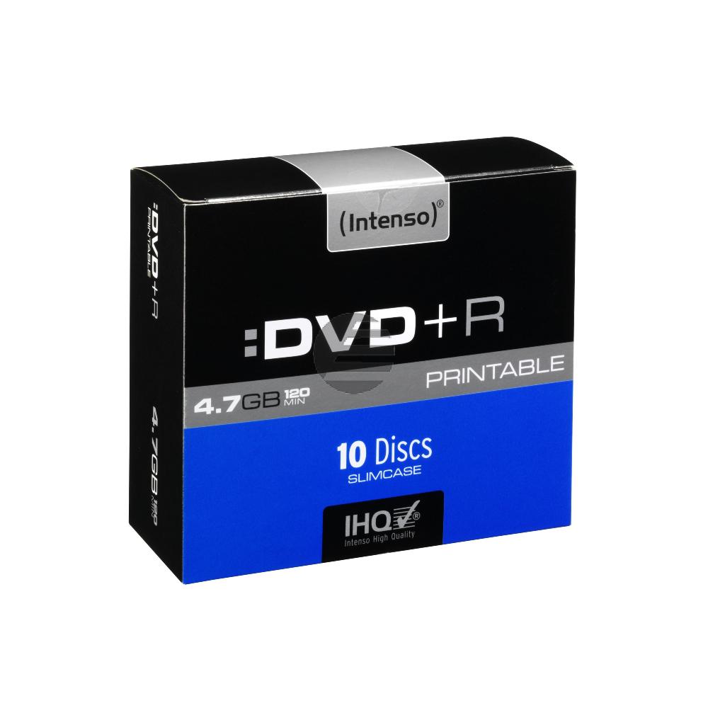 INTENSO DVD+R 4.7GB 16x (10) SC 4811652 Slim Case bedruckbar INTENSO DVD+R 4.7GB 16x (10) SC 4811652 Slim Case bedruckbar