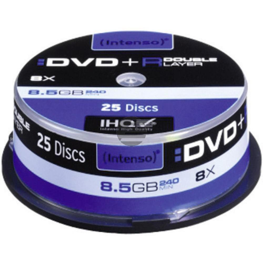 INTENSO DVD+R 8.5GB 8x (25) CB 4311144 Cake Box Double Layer INTENSO DVD+R 8.5GB 8x (25) CB 4311144 Cake Box Double Layer