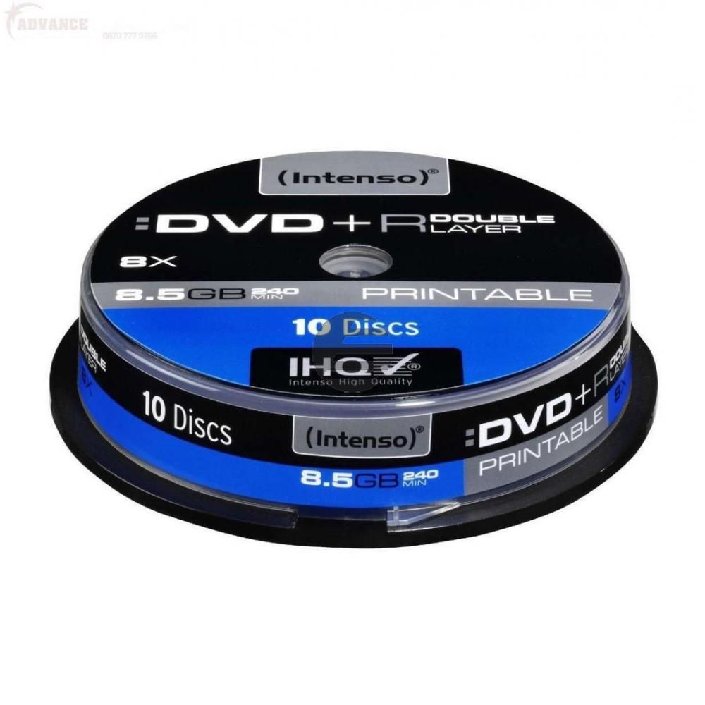 INTENSO DVD+R 8.5GB 8x (10) CB 4381142 Cake Box bedruckbar INTENSO DVD+R 8.5GB 8x (10) CB 4381142 Cake Box bedruckbar