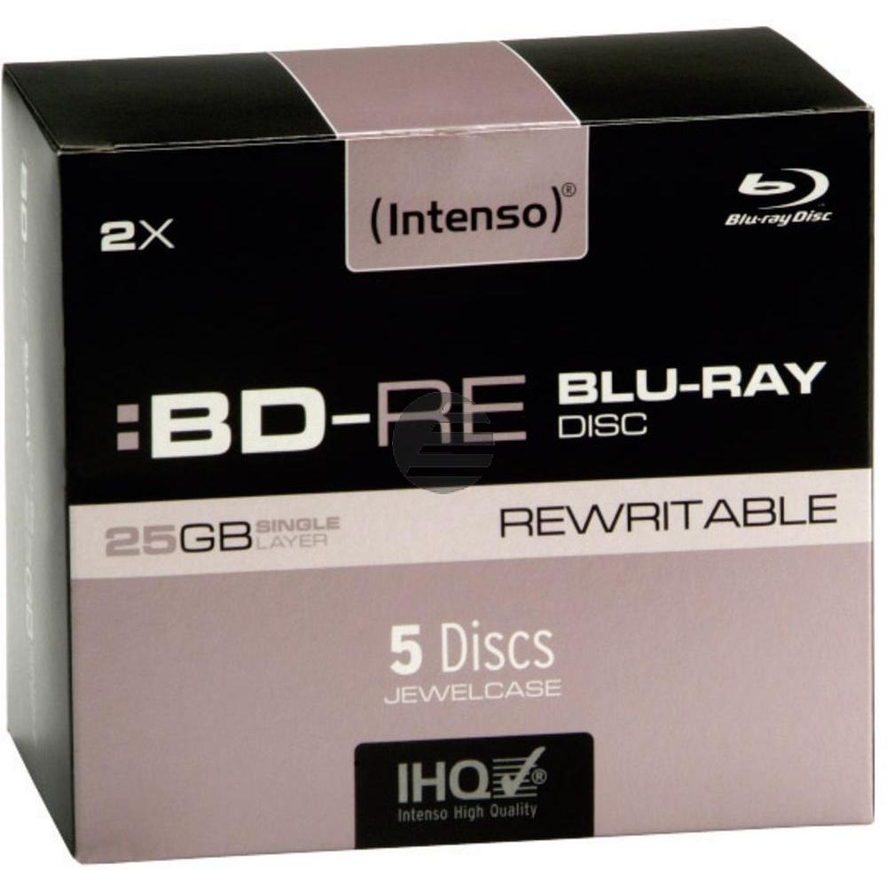 INTENSO BD-R 25GB RW 2x (5) JC 5201215 Jewel Case INTENSO BD-R 25GB RW 2x (5) JC 5201215 Jewel Case