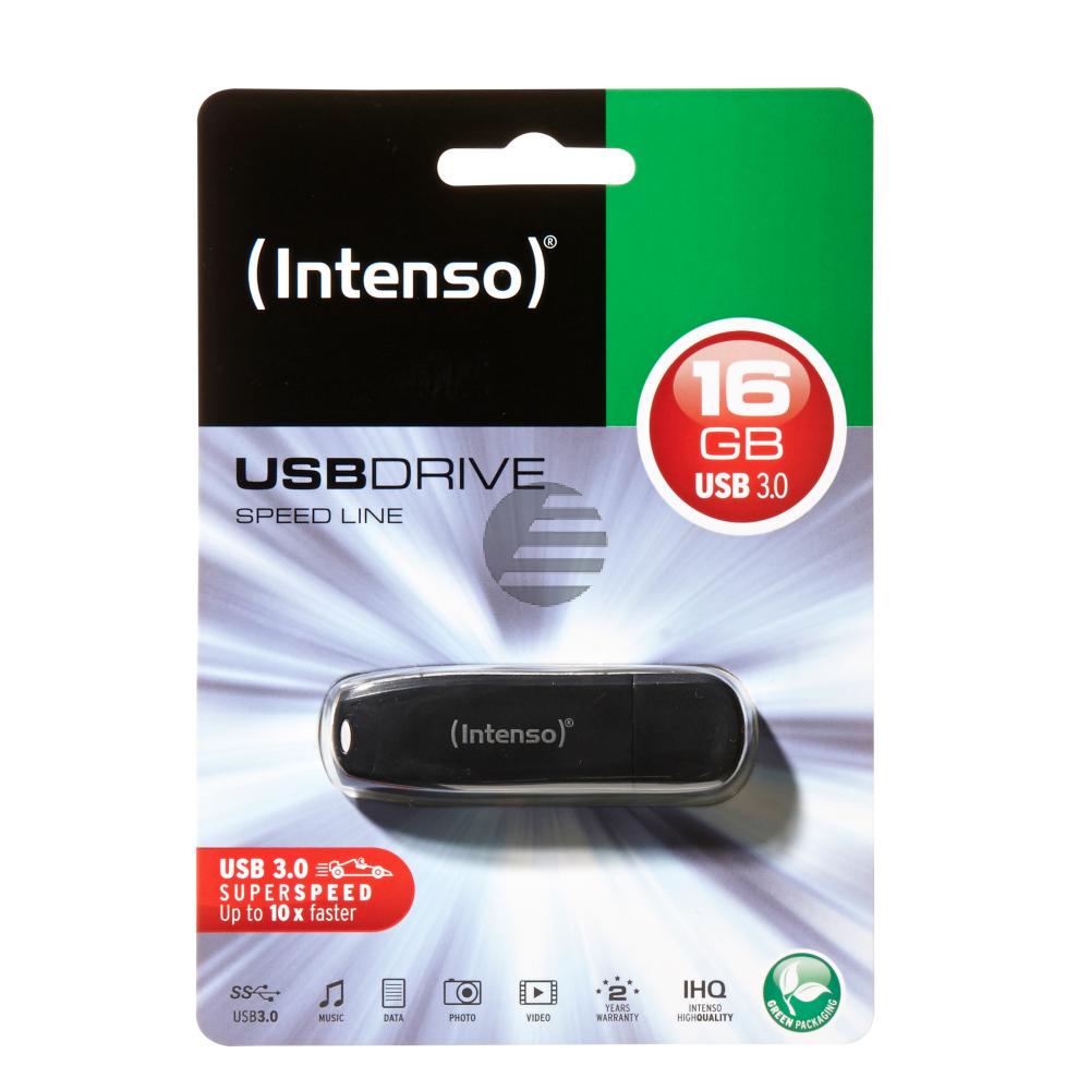 INTENSO USB STICK 3.0 16GB SCHWARZ 3533470 Speed Line INTENSO USB STICK 3.0 16GB SCHWARZ 3533470 Speed Line