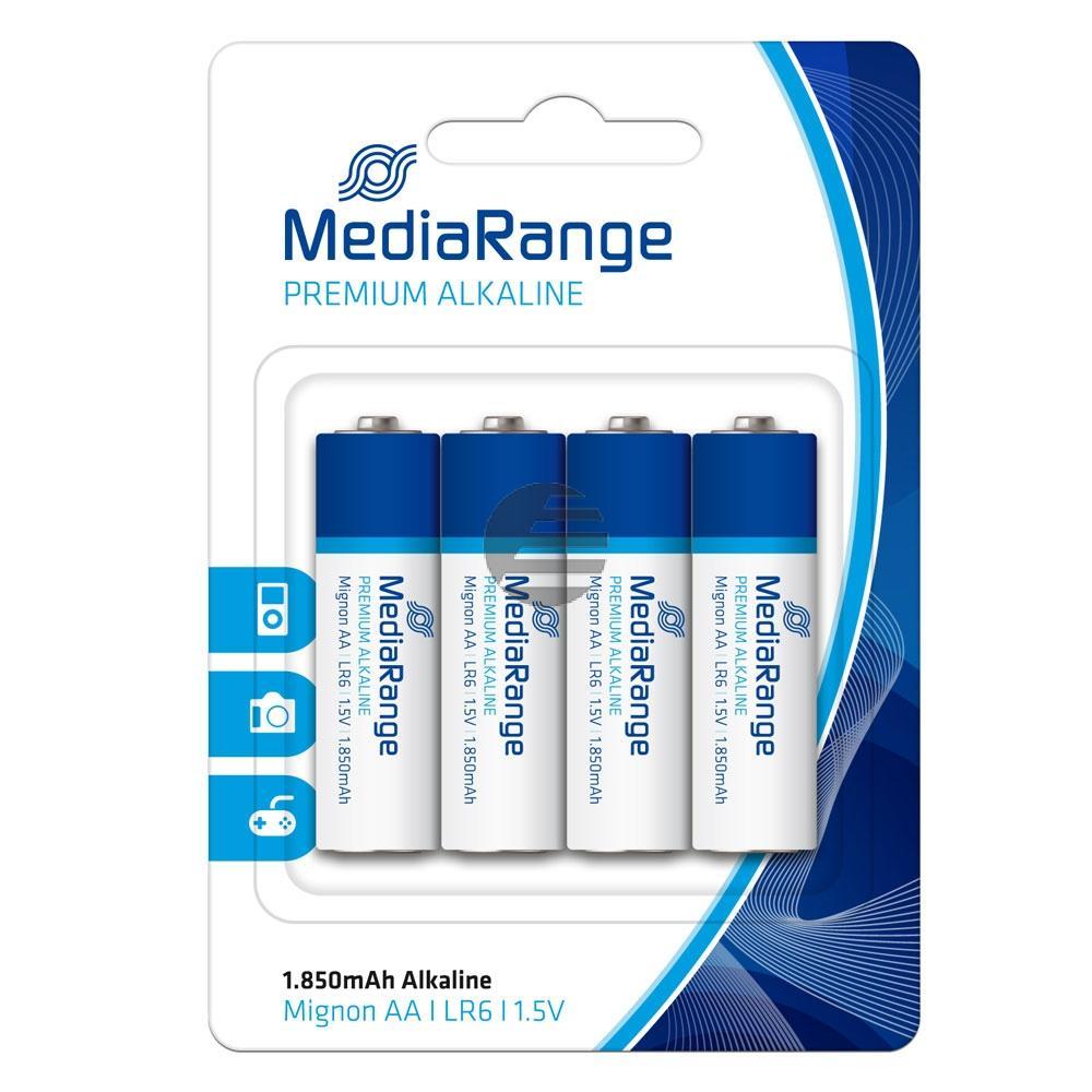 MEDIARANGE PREMIUM MIGNON BATTERIEN (4) MRBAT104 L06 Alkaline AA 1,5V MEDIARANGE PREMIUM MIGNON BATTERIEN (4) MRBAT104 L06 Alkaline AA 1,5V