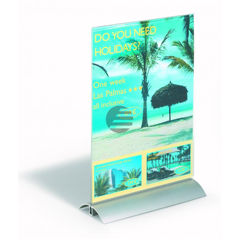 Durable Prospektständer A4 Presenter farblos 212 x 323 x 85 mm Durable Prospektständer A4 Presenter farblos 212 x 323 x 85 mm