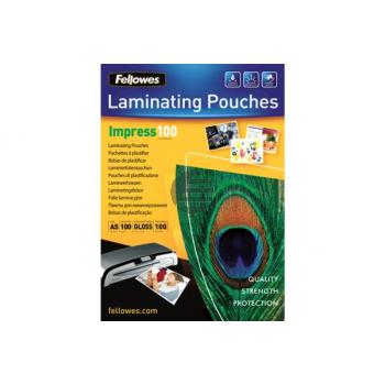 FELLOWES Folientasche 100mic A5 5351002 glossy 100 Stück FELLOWES Folientasche 100mic A5 5351002 glossy 100 Stück