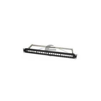 LogiLink Keystone Patchpanel für 24 Keystone Buchsen, geschirmt, schwarz LogiLink Keystone Patchpanel für 24 Keystone Buchsen, geschirmt, schwarz