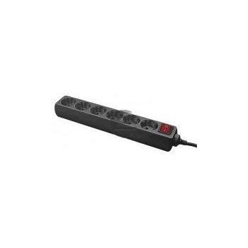 LogiLink Steckdosenleiste 6-fach, 1,4 m, schwarz LogiLink Steckdosenleiste 6-fach, 1,4 m, schwarz