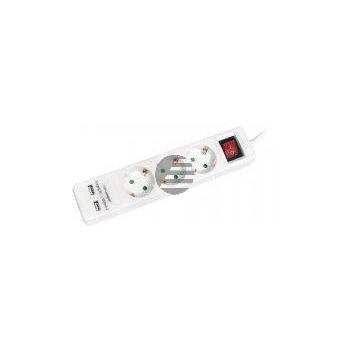 LogiLink Steckdosenleiste 3-fach mit 2 x USB, 1,4 Meter LogiLink Steckdosenleiste 3-fach mit 2 x USB, 1,4 Meter