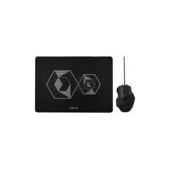 LogiLink Gaming Set, Maus und Mauspad, schwarz LogiLink Gaming Set, Maus und Mauspad, schwarz