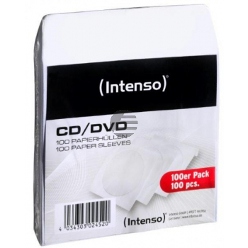 INTENSO CD DVD PAPIERHUELLEN (100) 9001304 weiss leer INTENSO CD DVD PAPIERHUELLEN (100) 9001304 weiss leer