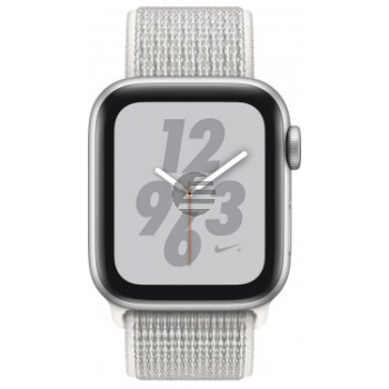 Apple Watch Nike+ Series 4 Cell (LTE) 40 mm Alu silver, Loop white Apple Watch Nike+ Series 4 Cell (LTE) 40 mm Alu silver, Loop white