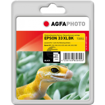 Agfaphoto Tintenpatrone schwarz HC (APET335BD) ersetzt C13T33514010 / T3351 Agfaphoto Tintenpatrone schwarz HC (APET335BD) ersetzt C13T33514010 / T3351