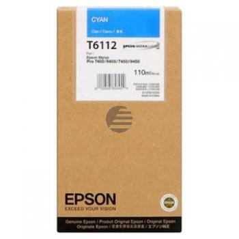 Epson Tintenpatrone cyan (C13T611200, T6112) Epson Tintenpatrone cyan (C13T611200, T6112)